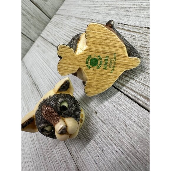 Vtg Harmony Kingdom Pot Belly's "Alfalfa" Cat Kitten Figurine 2003 Hidden Mouse - Picture 9 of 9